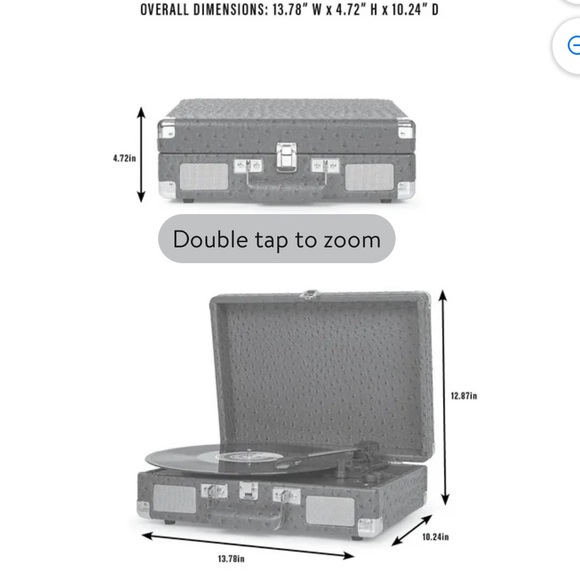 New Open Box Crosley Model:CR8005G-BK S/N:690751223 Travel TurnTable . - Picture 16 of 16